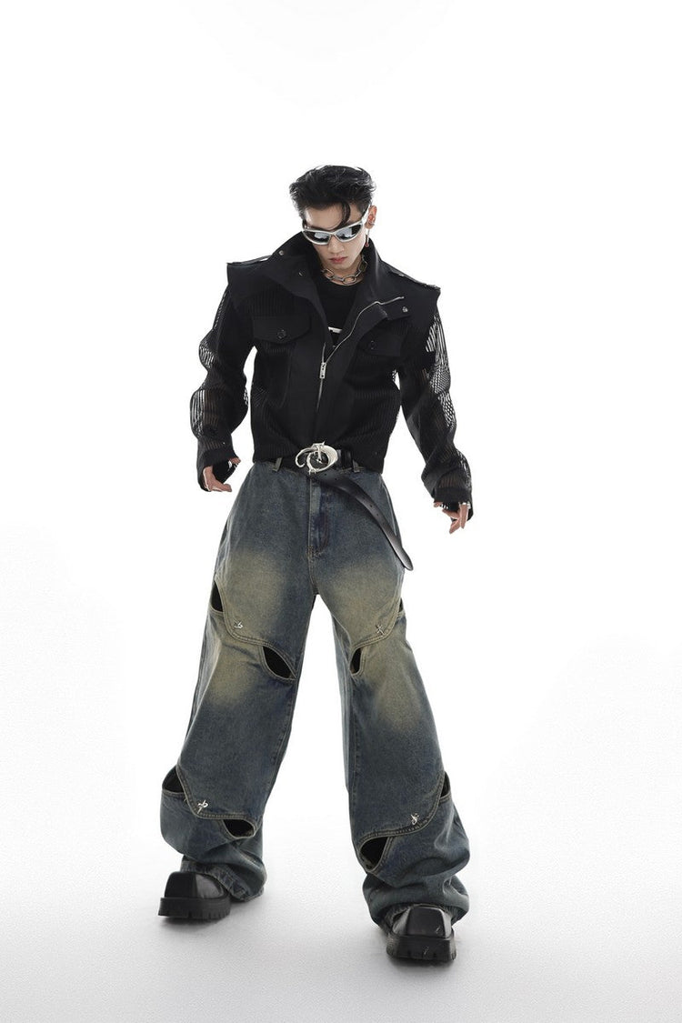 Buttons Oversized Denim — Argue Culture — view 4