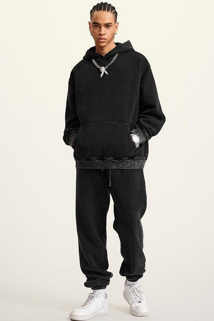 355G Washed Fleece Hoodie — Bethrived — view 3