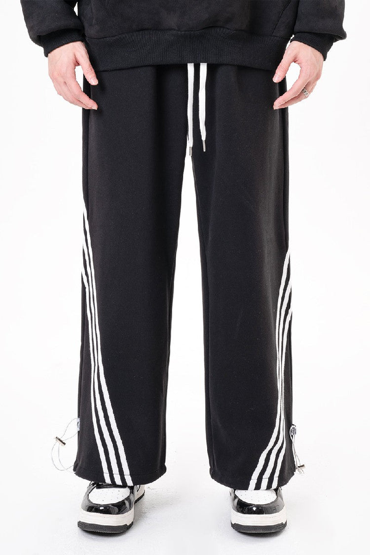 Irregular Striped Sweatpants — Trenqor Basics