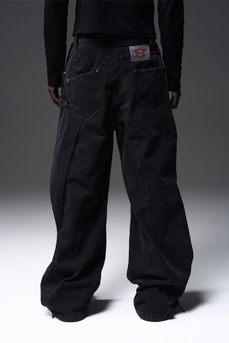 BNP x Black8 Twisted Layered Jeans — Blind/No Plan — view 4