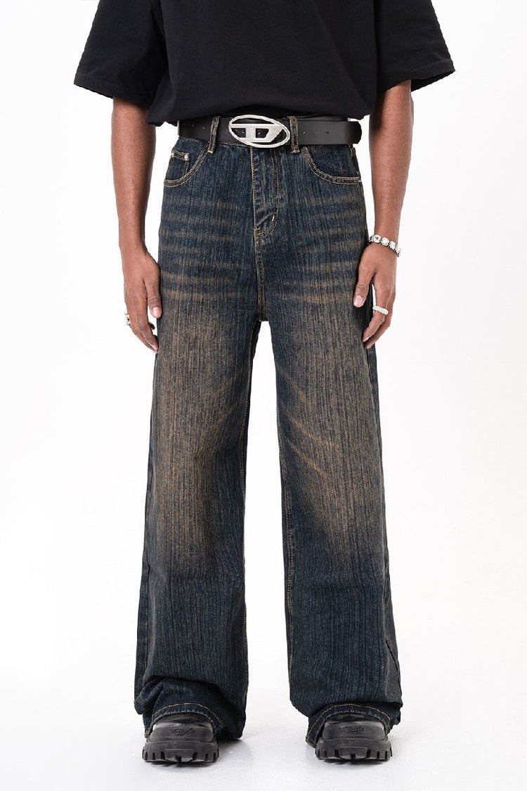 Oversized Washed Retro Jeans — Trenqor Basics