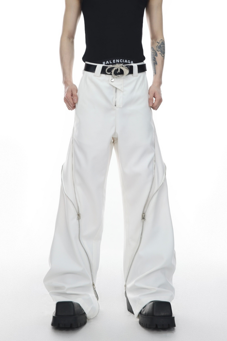 Zipper Slit Trousers — Argue Culture — view 7