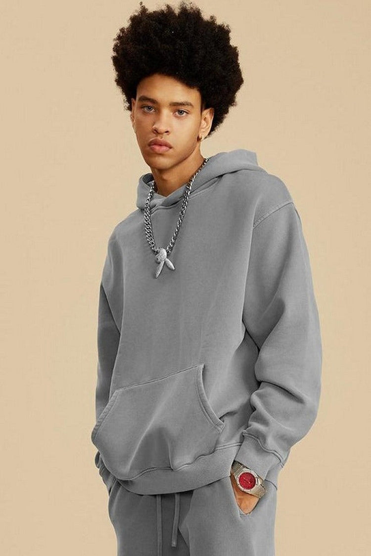 355G Washed Fleece Hoodie — Bethrived — view 7
