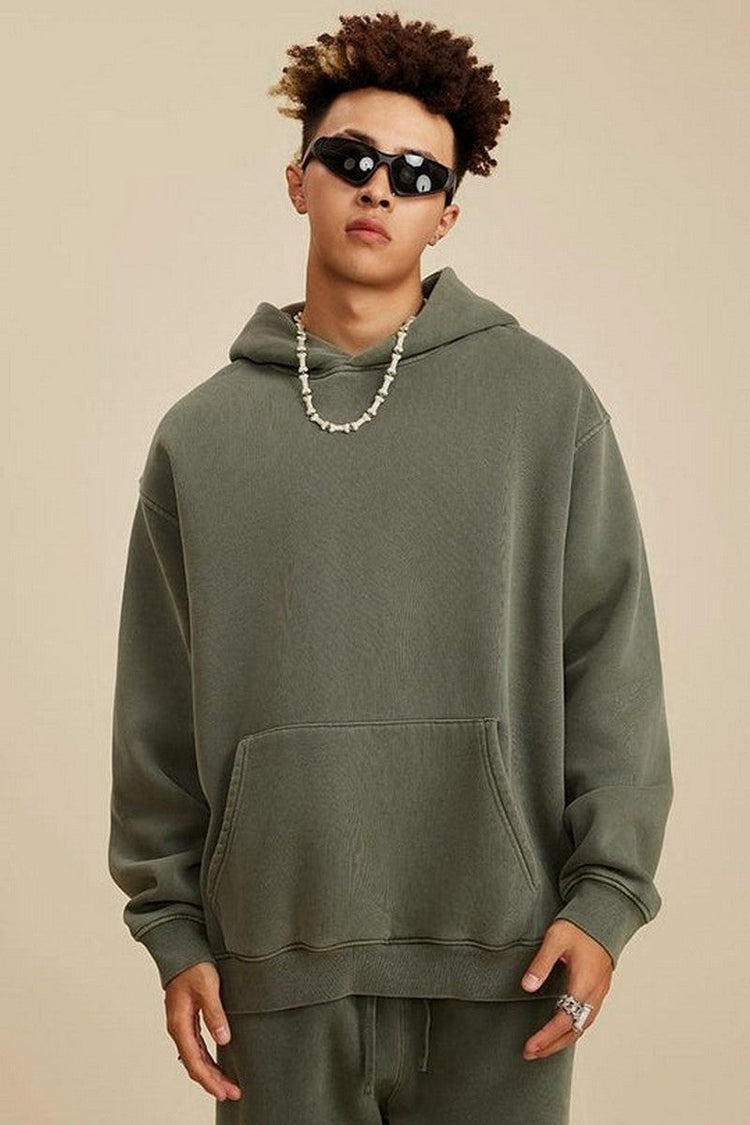 355G Washed Fleece Hoodie — Bethrived — view 5