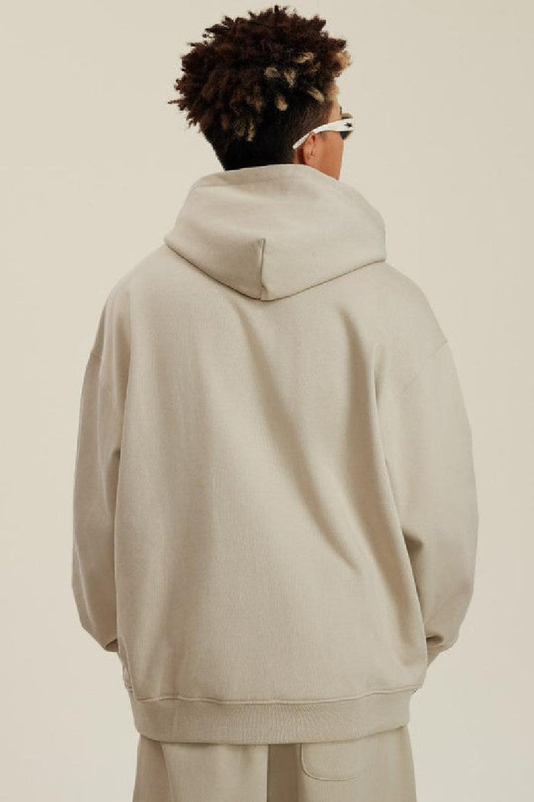 445G Solid Basic Hoodie — Bethrived — view 3