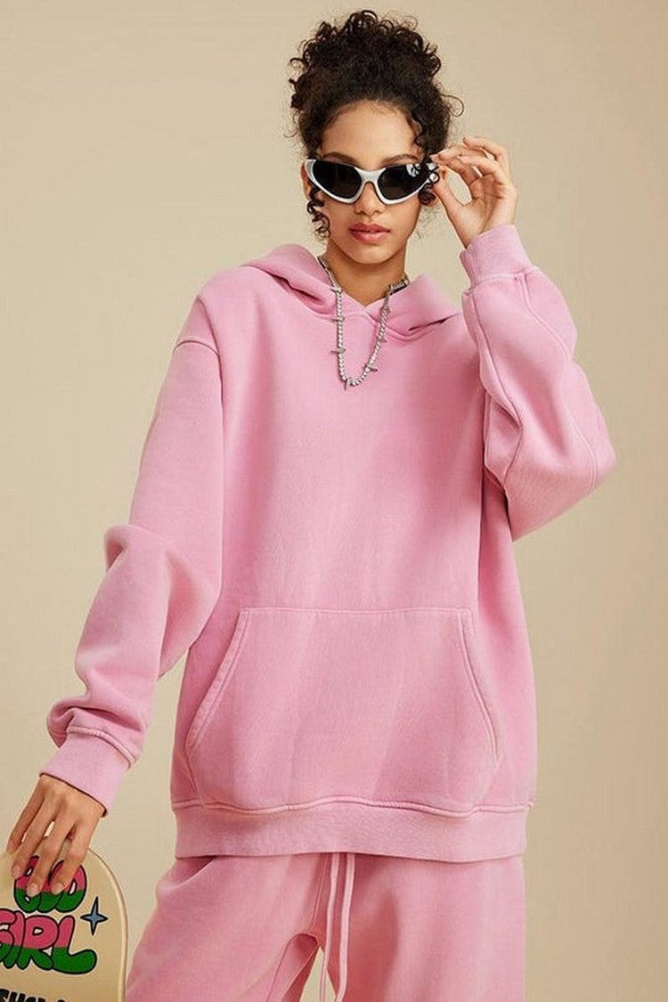 355G Washed Fleece Hoodie — Bethrived — view 9