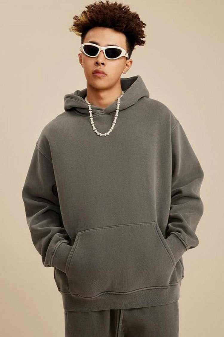 355G Washed Fleece Hoodie — Bethrived — view 6